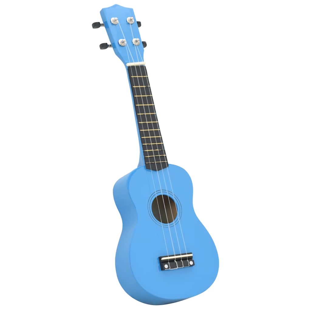 ukulelesæt med taske til børn 21" babyblå
