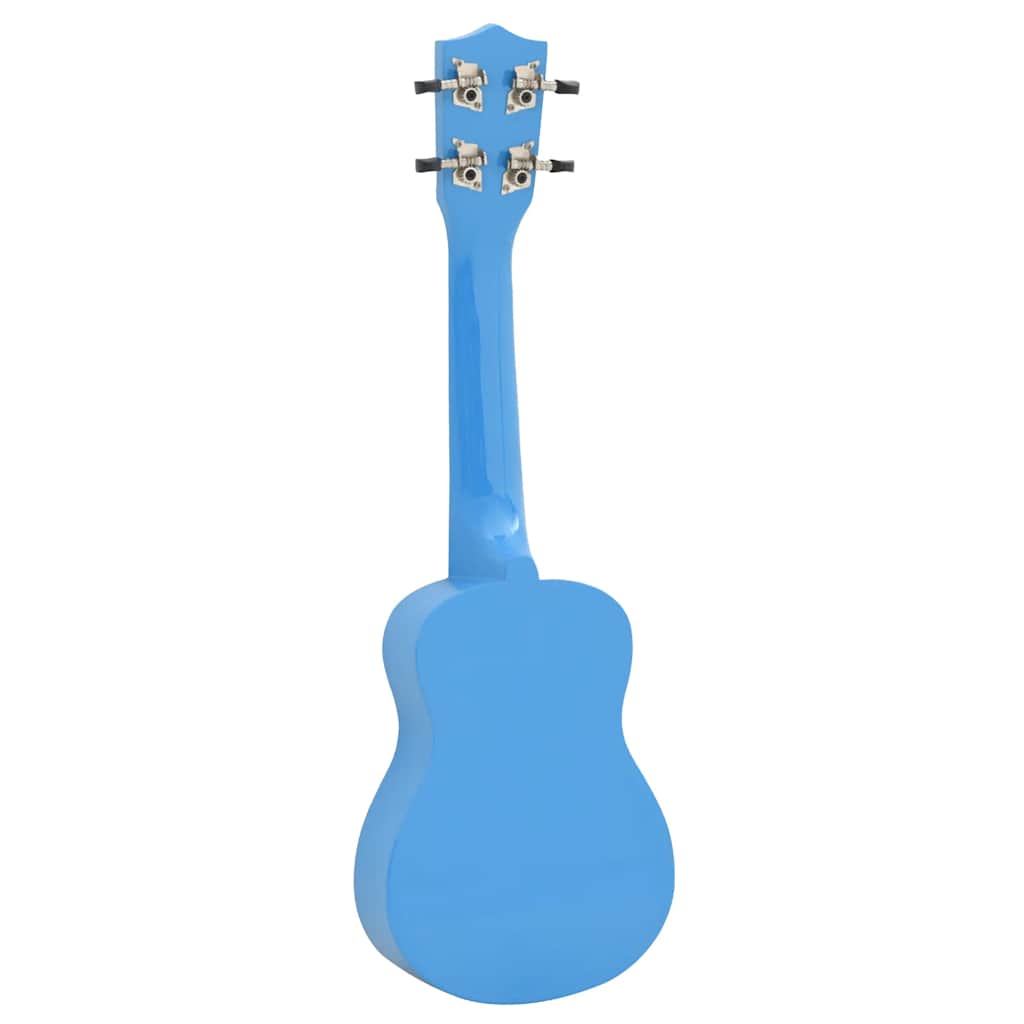 ukulelesæt med taske til børn 21" babyblå
