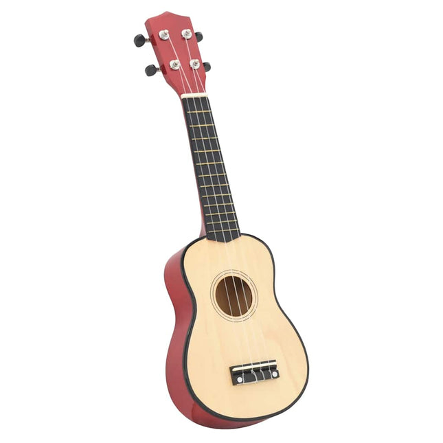 ukulelesæt sopran med taske til børn 23" lyst træ