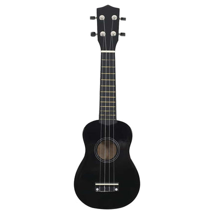 ukulelesæt med taske til børn 23" sort
