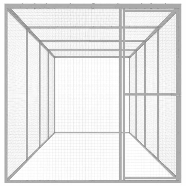 kattebur 6x1,5x1,5 cm galvaniseret stål