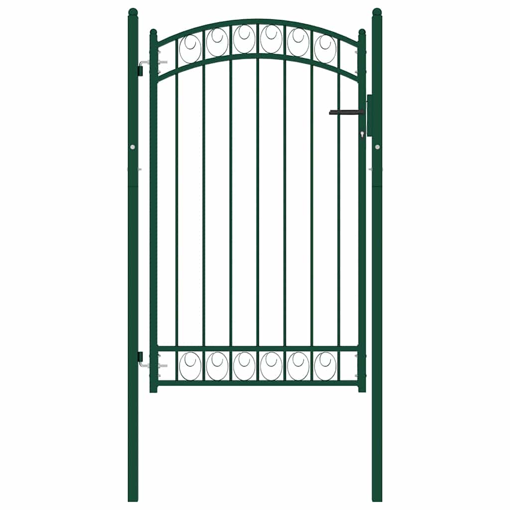 hegnslåge EMMEN med buet top stål 100x106 cm grøn