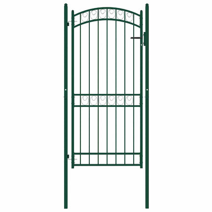 hegnslåge EMMEN med buet top stål 100x136 cm grøn