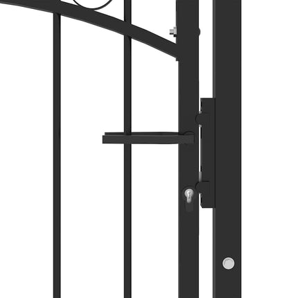 hegnslåge EMMEN med buet top stål 100x123,5 cm sort