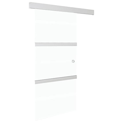 skydedør med stop sikkerhedsglas og aluminium 90x205 cm