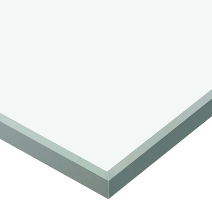 skydedør med bløde stop 90x205 cm hærdet glas og aluminium sølv