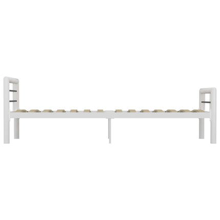 sengestel 100x200 cm metal hvid og sort