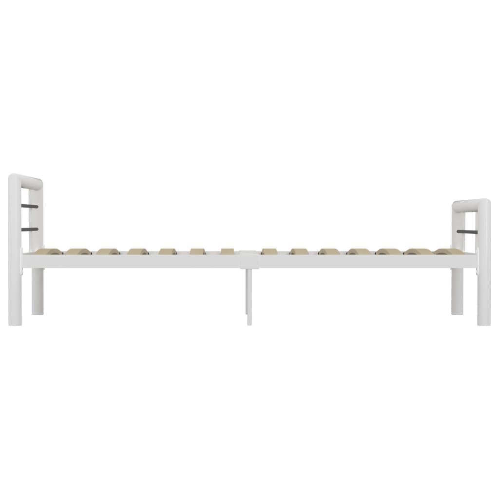 sengestel 100x200 cm metal hvid og sort
