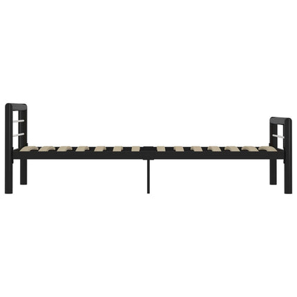 sengestel 90x200 cm metal sort og hvid