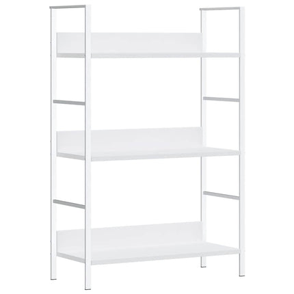 bogreol med 3 hylder 60x27,6x90,5 cm konstrueret træ hvid