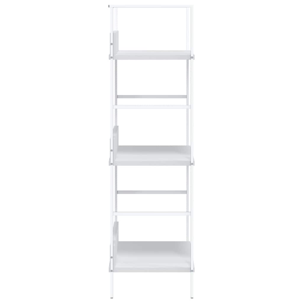 bogreol med 3 hylder 60x27,6x90,5 cm konstrueret træ hvid