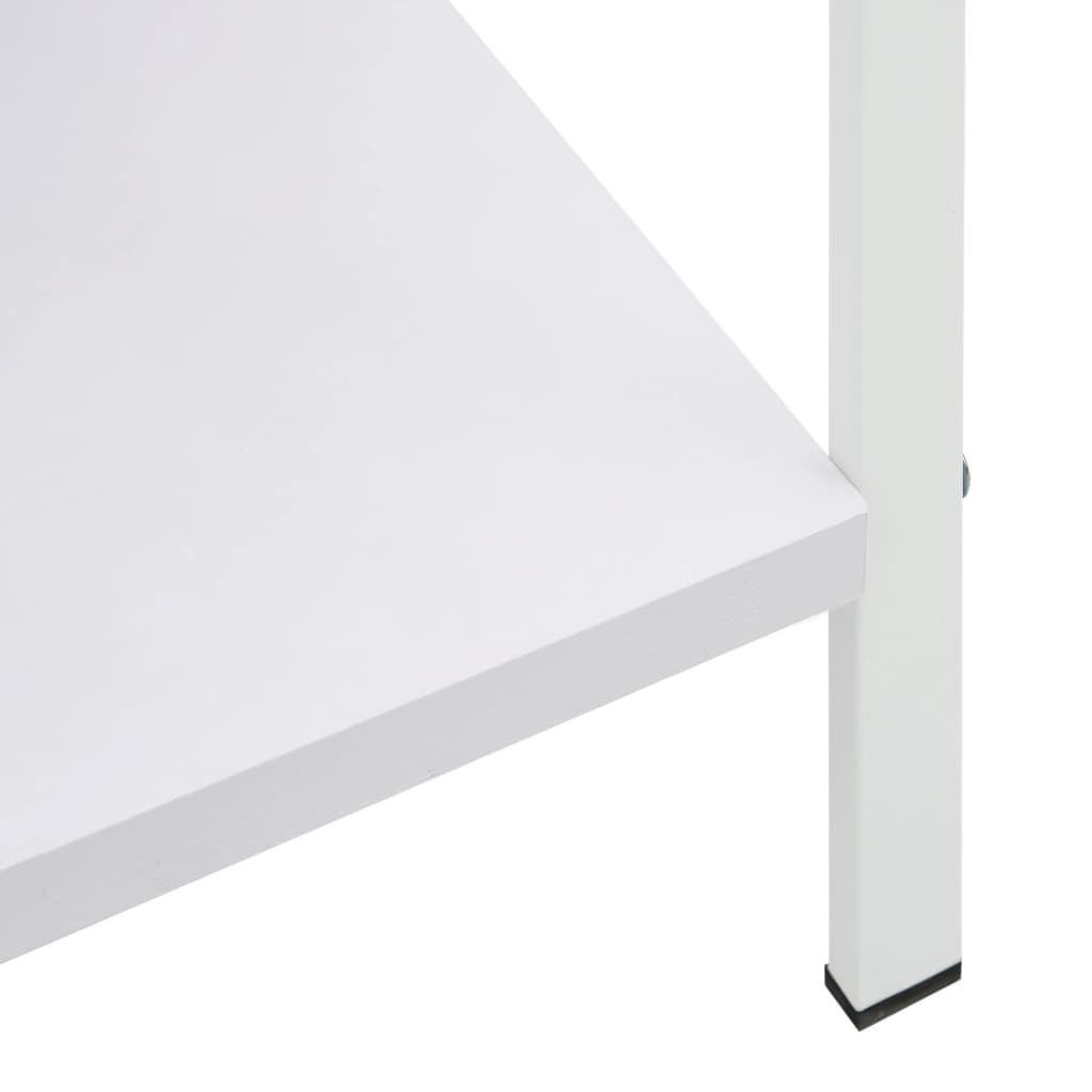 bogreol med 3 hylder 60x27,6x90,5 cm konstrueret træ hvid