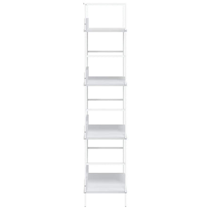 bogreol med 3 hylder 60x27,6x124,5 cm konstrueret træ hvid