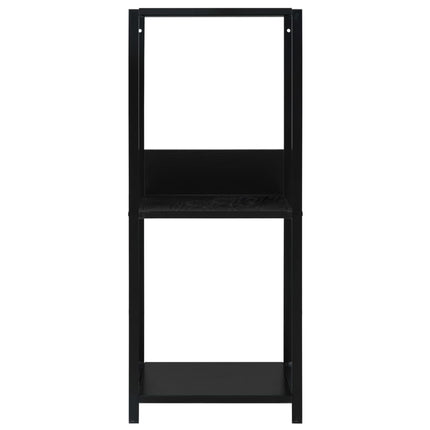lille bogreol 33,5x39,6x79,7 cm konstrueret træ sort