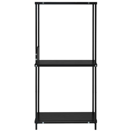 lille bogreol 33,5x39,6x79,7 cm konstrueret træ sort