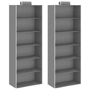 hængeopbevaring 2 stk. med 6 hylder stof