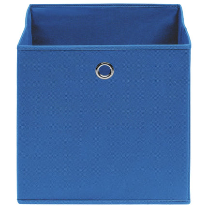 opbevaringskasser 4 stk. 32x32x32 stof blå