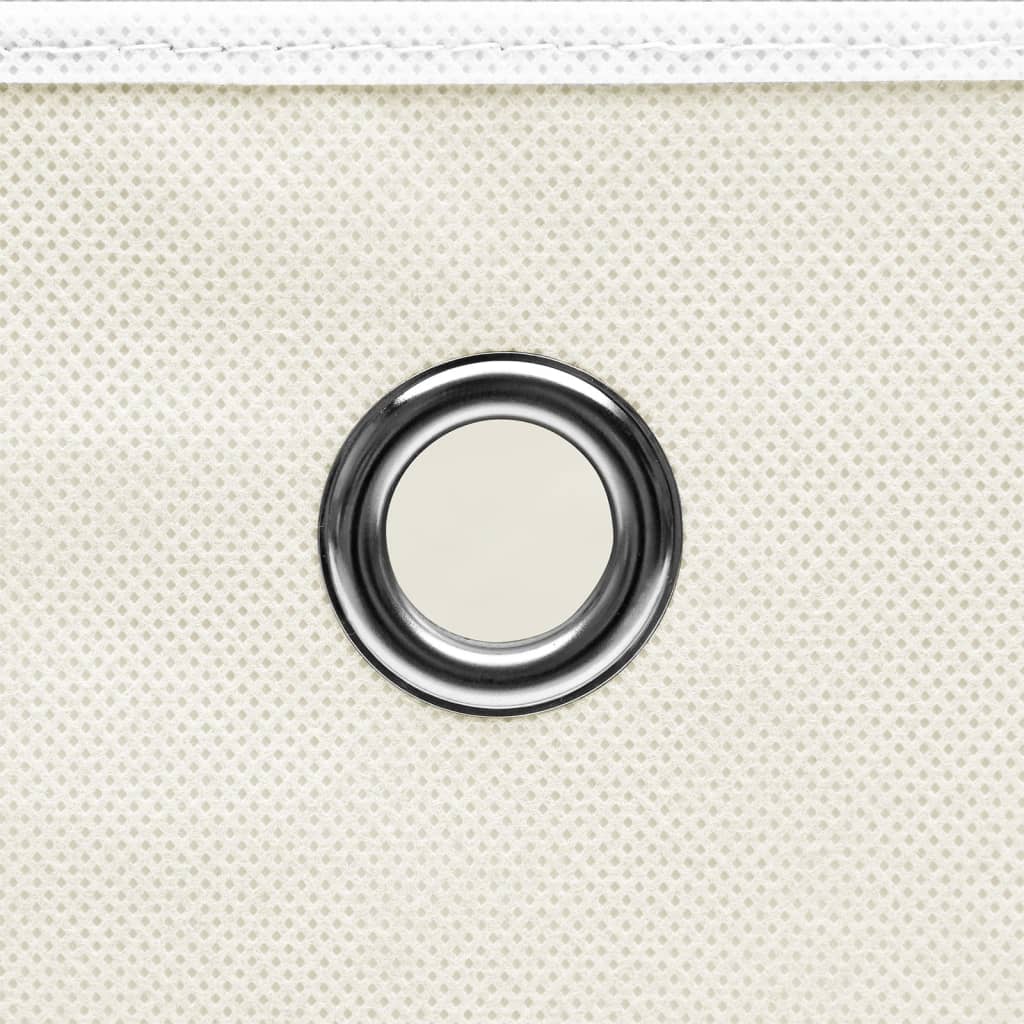 opbevaringskasser 4 stk. 32x32x32 stof hvid