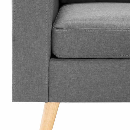 2-personers sofa stof lysegrå