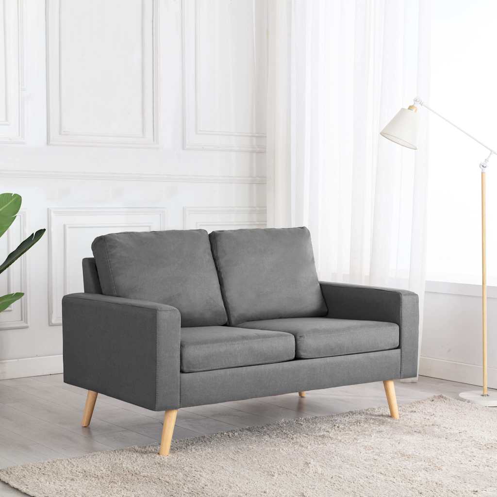 2-personers sofa stof lysegr