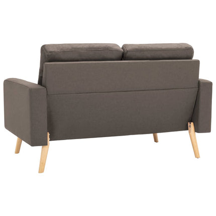 2-personers sofa stof gråbrun
