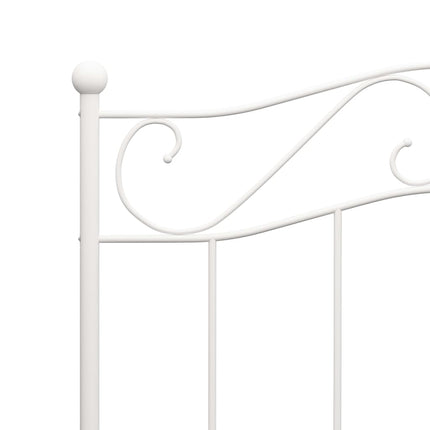 sengestel 90x200 cm metal hvid