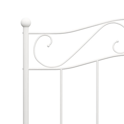 sengestel 100x200 cm metal hvid