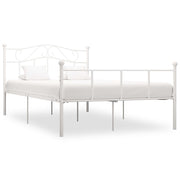 sengestel 120x200 cm metal hvid