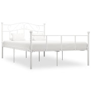 sengestel 140x200 cm metal hvid