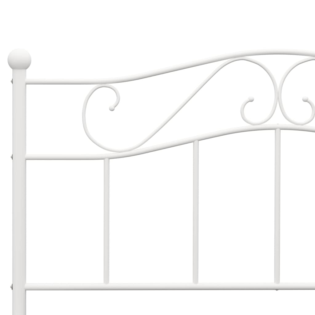 sengestel 140x200 cm metal hvid