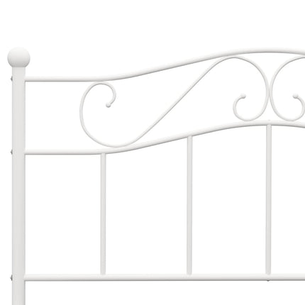 sengestel 140x200 cm metal hvid