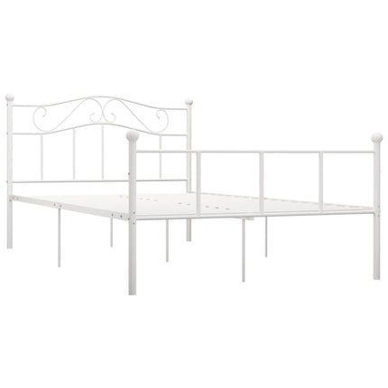 sengestel 160x200 cm metal hvid