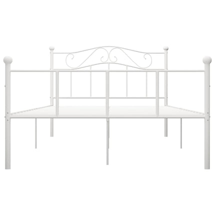 sengestel 160x200 cm metal hvid