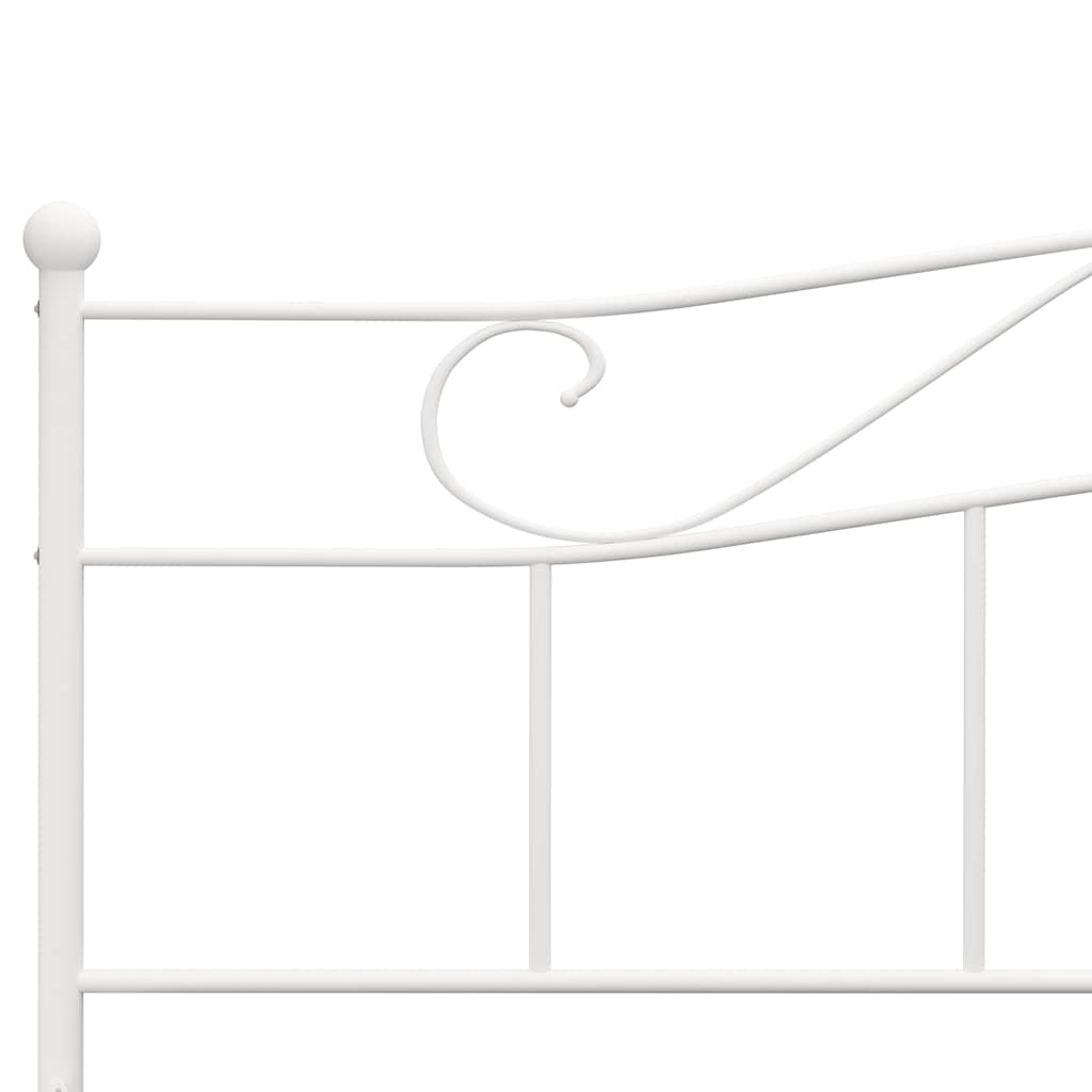 sengestel 180x200 cm metal hvid