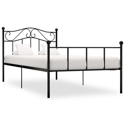 sengestel 100x200 cm metal sort