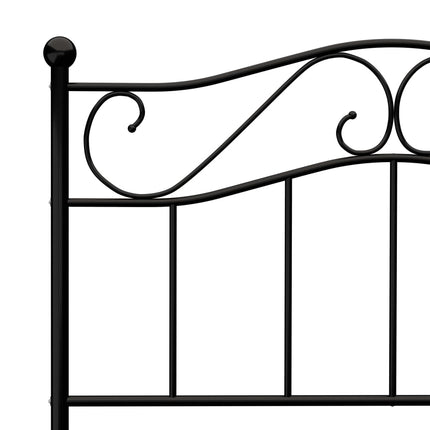 sengestel 100x200 cm metal sort