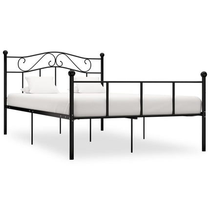 sengestel 120x200 cm metal sort