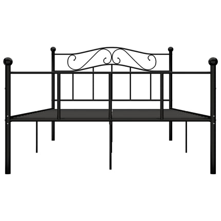 sengestel 120x200 cm metal sort