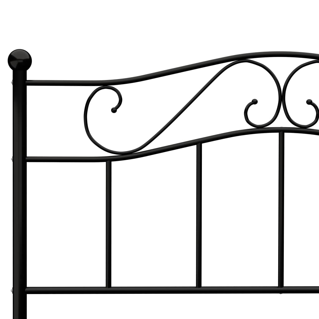 sengestel 120x200 cm metal sort