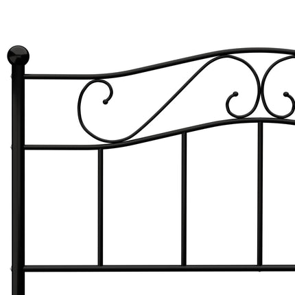 sengestel 120x200 cm metal sort