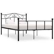 sengestel 140x200 cm metal sort