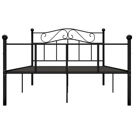 sengestel 140x200 cm metal sort