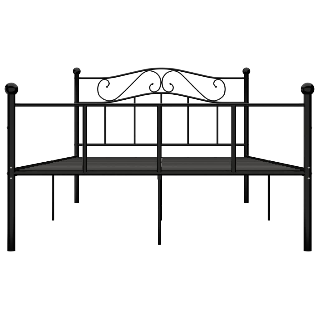 sengestel 160x200 cm metal sort