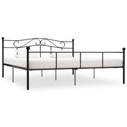 sengestel 180x200 cm metal sort