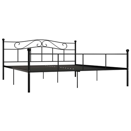 sengestel 180x200 cm metal sort