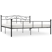 sengestel 200x200 cm metal sort