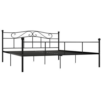 sengestel 200x200 cm metal sort