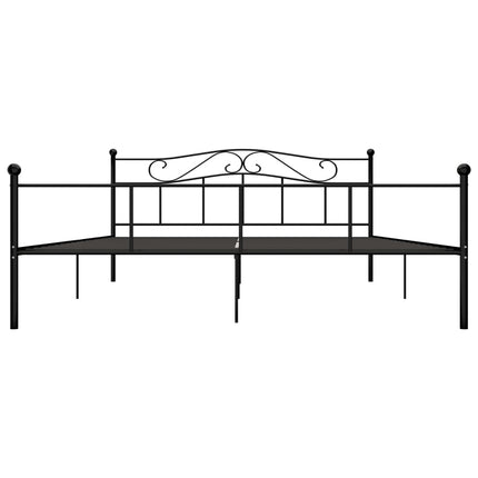 sengestel 200x200 cm metal sort