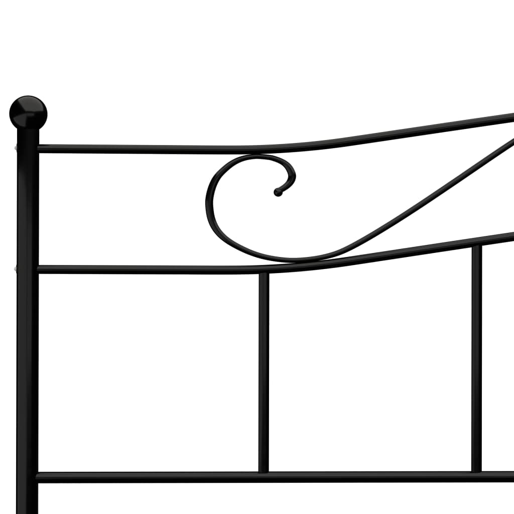 sengestel 200x200 cm metal sort