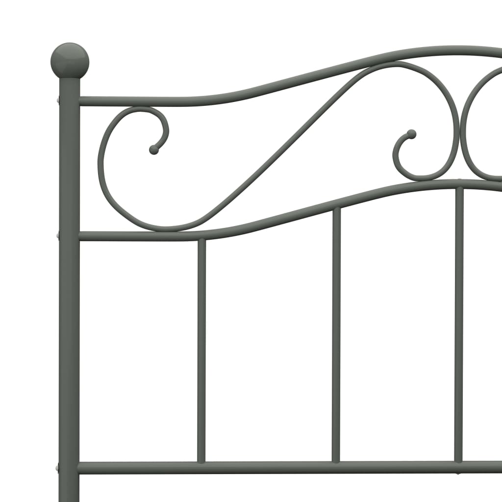 sengestel 100x200 cm metal grå